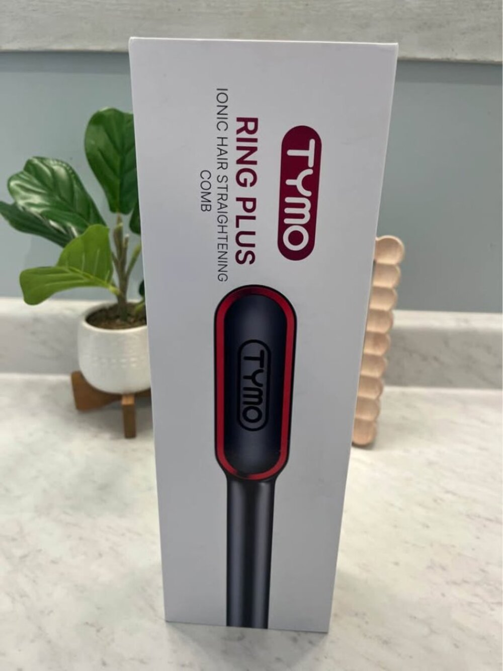 TYMO Ring Plus Ionic Hair Straightening Comb